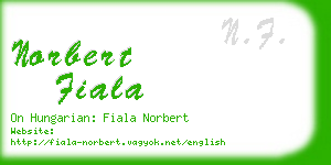 norbert fiala business card